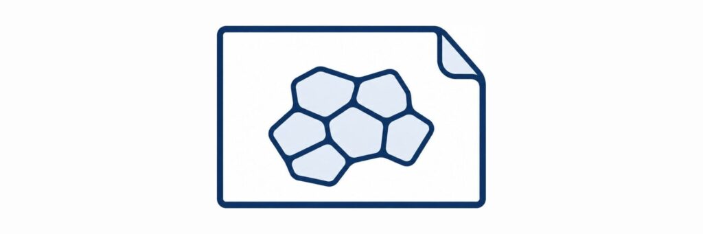 レザーペーパーを表す紺色のピクトグラム